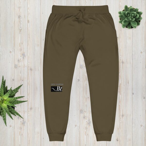 unisex-fleece-sweatpants-military-green-front-6901338f62b20.jpg Unisex fleece sweatpants